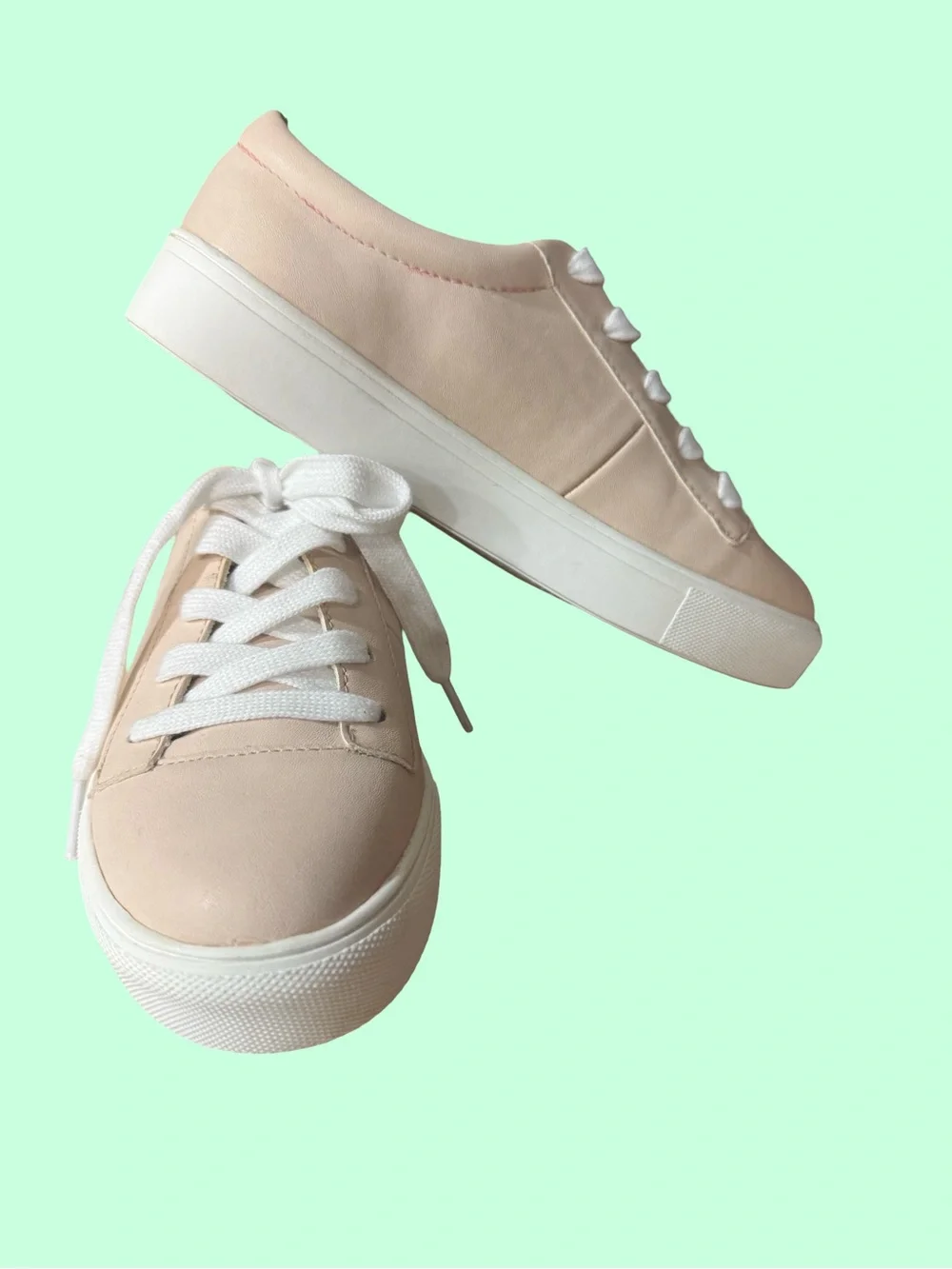 MIA Women’s Blush Pink and White Platform Sneakers